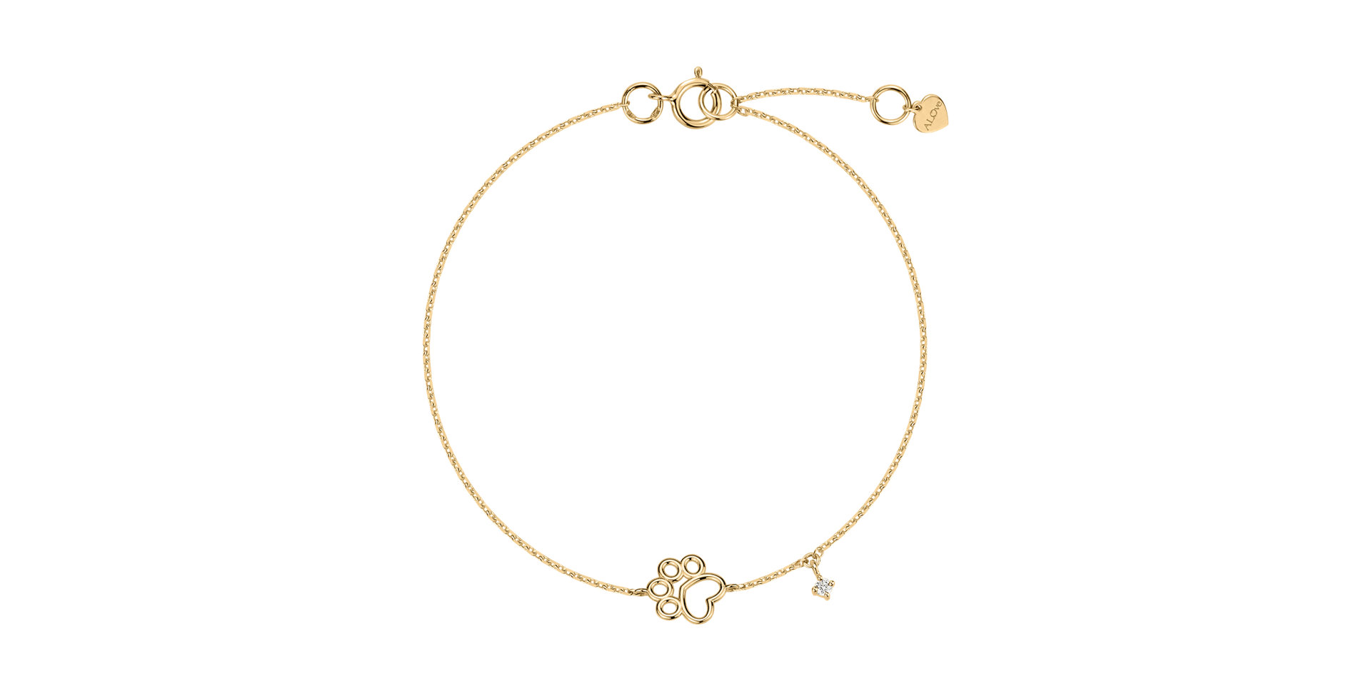 Diamond bracelet Lovely Paw