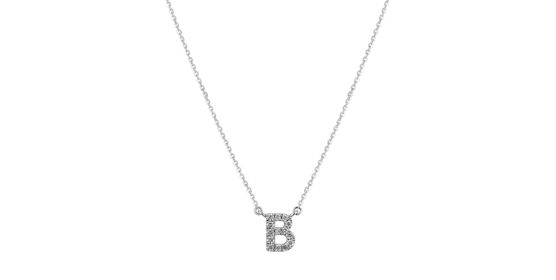 Diamond necklace Shiny Alphabet