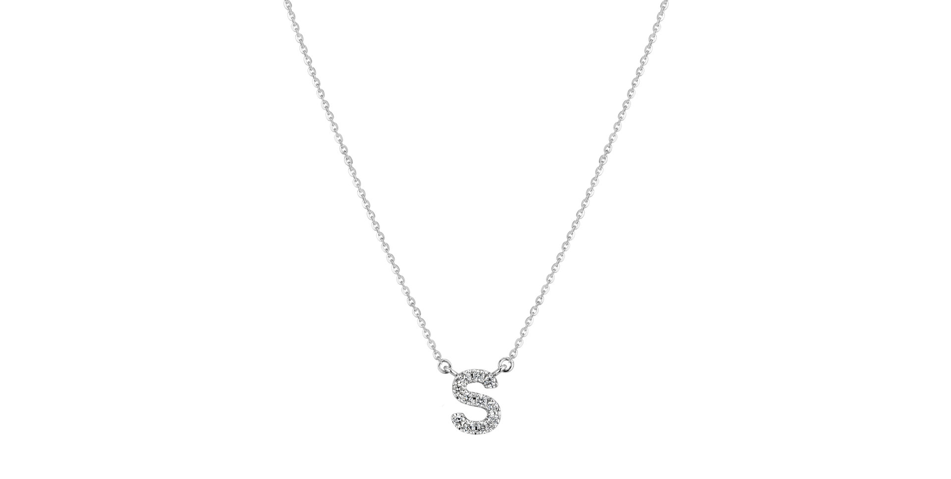 Diamond necklace Shiny Alphabet