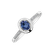 Diamond ring with Sapphire Mystic Mirage4