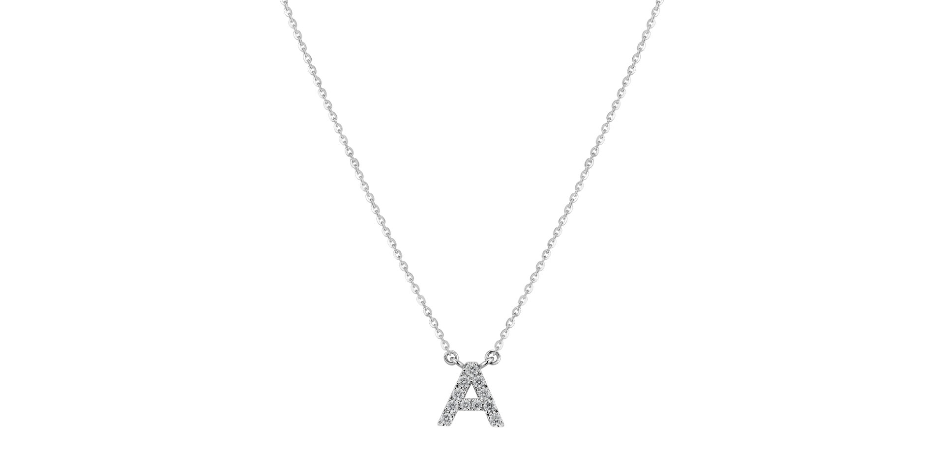 Diamond necklace Shiny Alphabet