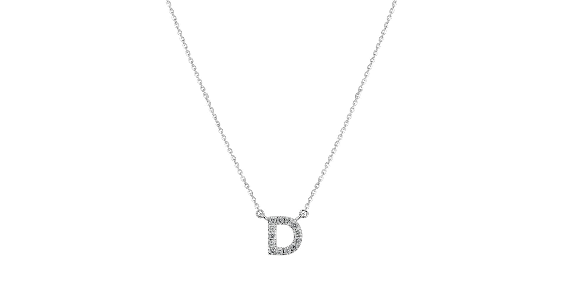Diamond necklace Shiny Alphabet