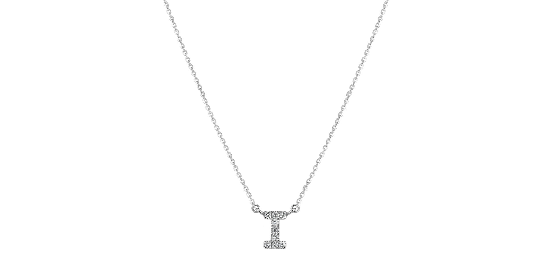 Diamond necklace Shiny Alphabet