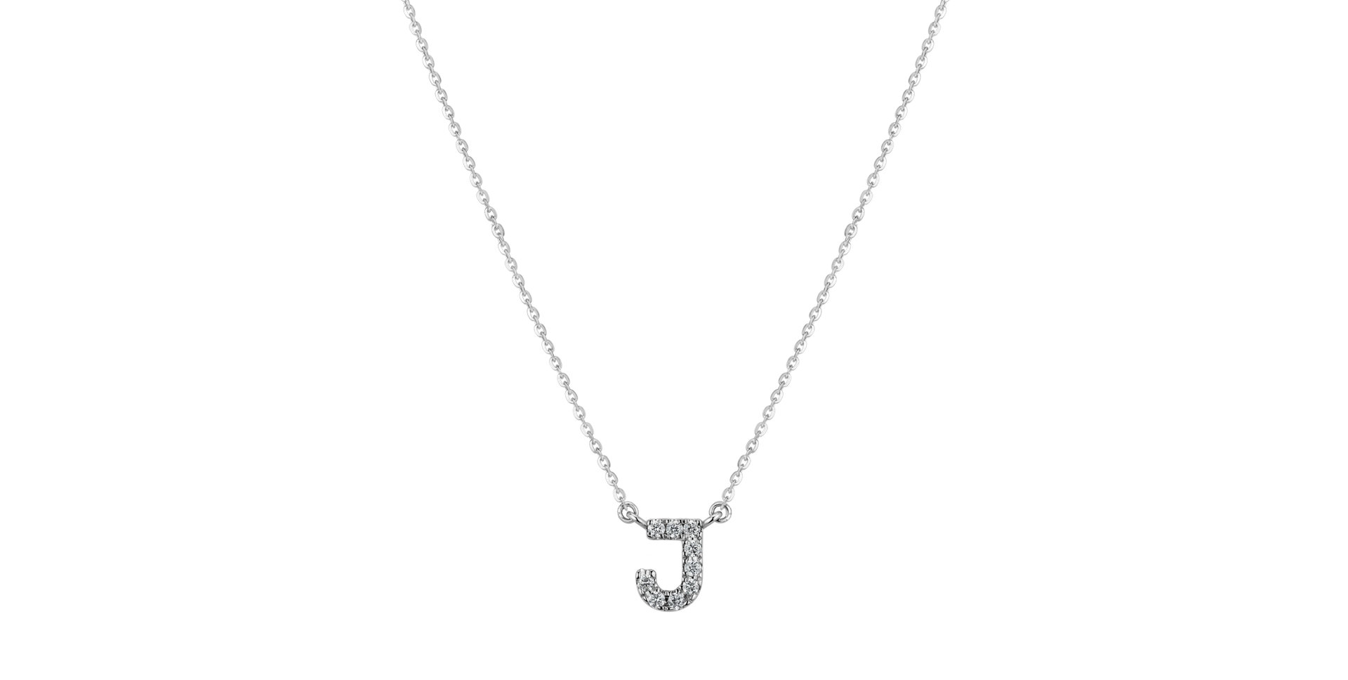 Diamond necklace Shiny Alphabet