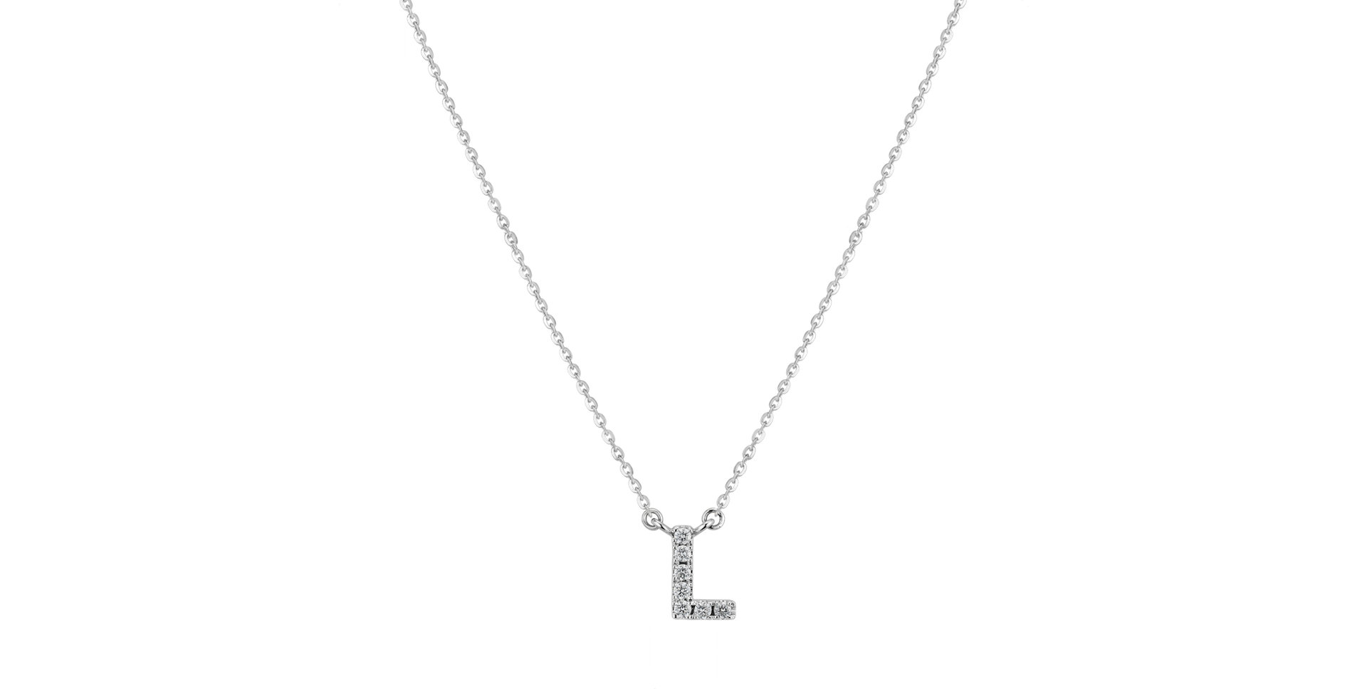 Diamond necklace Shiny Alphabet
