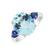 14ct white gold ring with Aquamarine and Sapphire Cissitha3