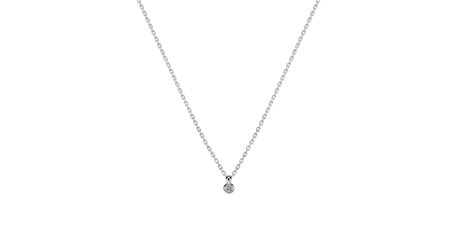 14ct white gold diamond necklace Eye Sparkle