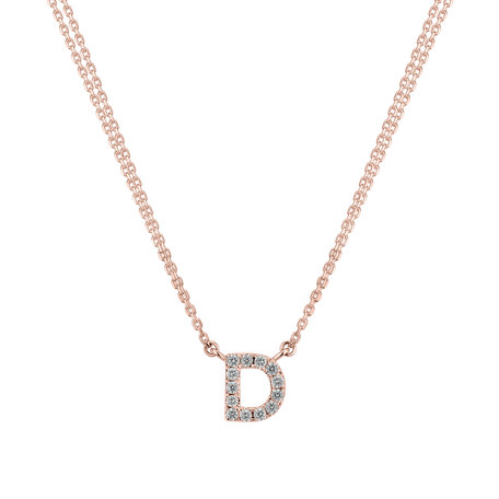 Diamond necklace Shiny Alphabet
