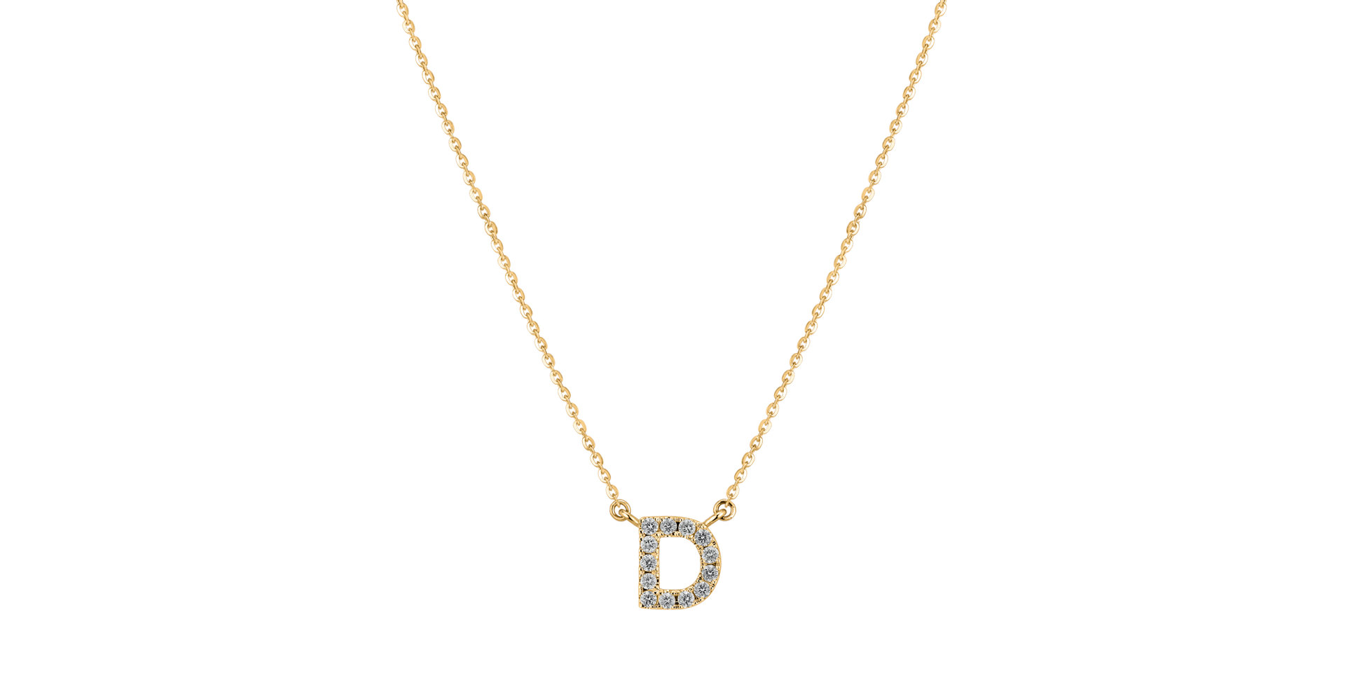 Diamond necklace Shiny Alphabet
