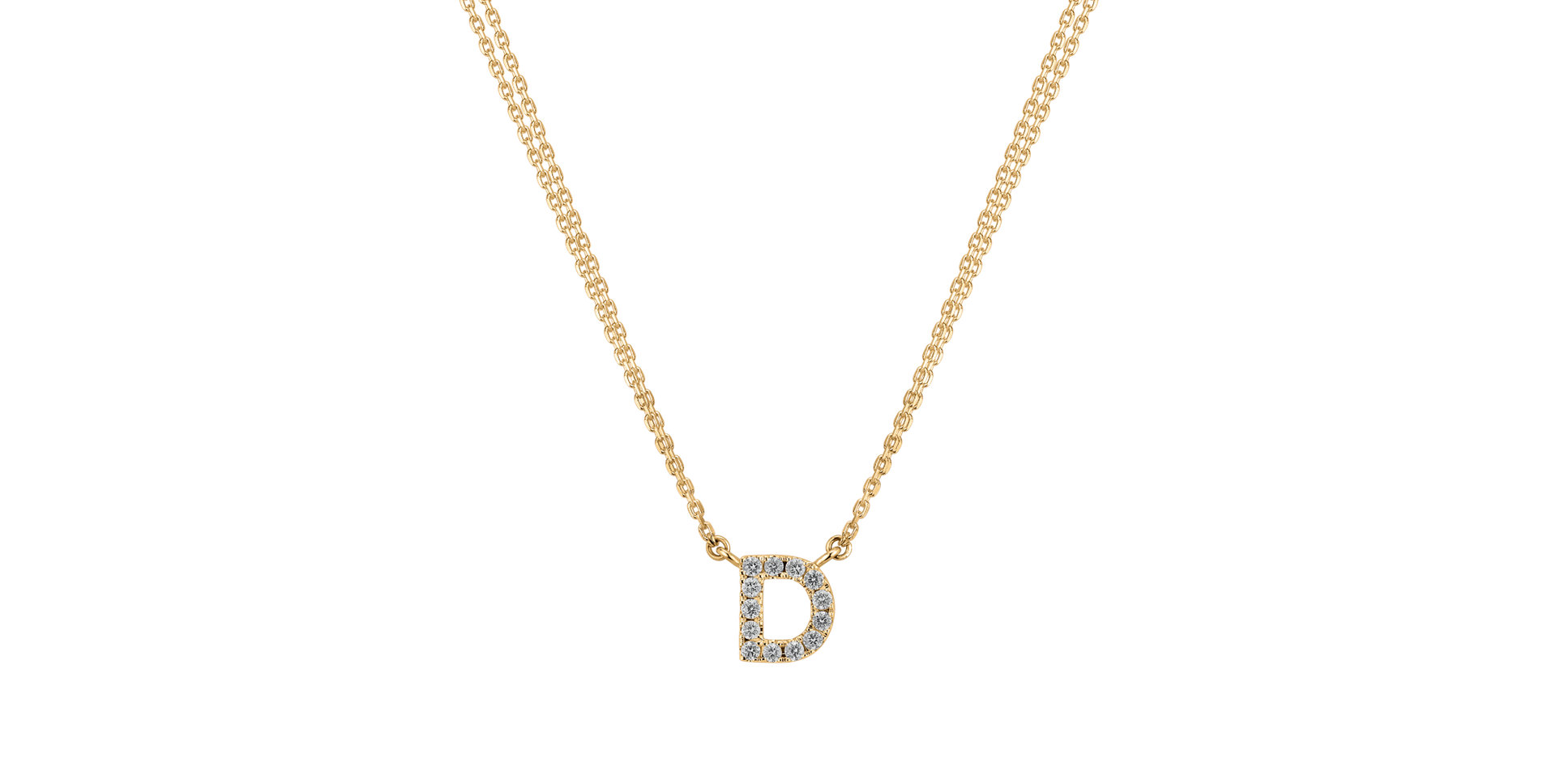 14ct yellow gold diamond necklace Diamond necklace Luxury Clam