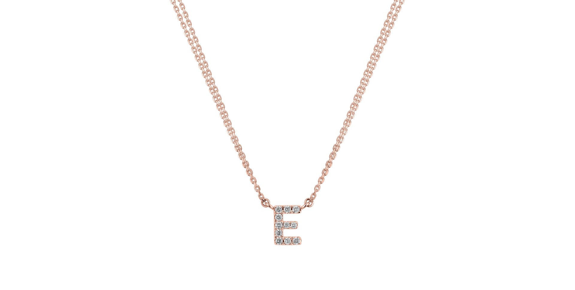 14ct rose gold diamond necklace Diamond necklace Luxury Clam