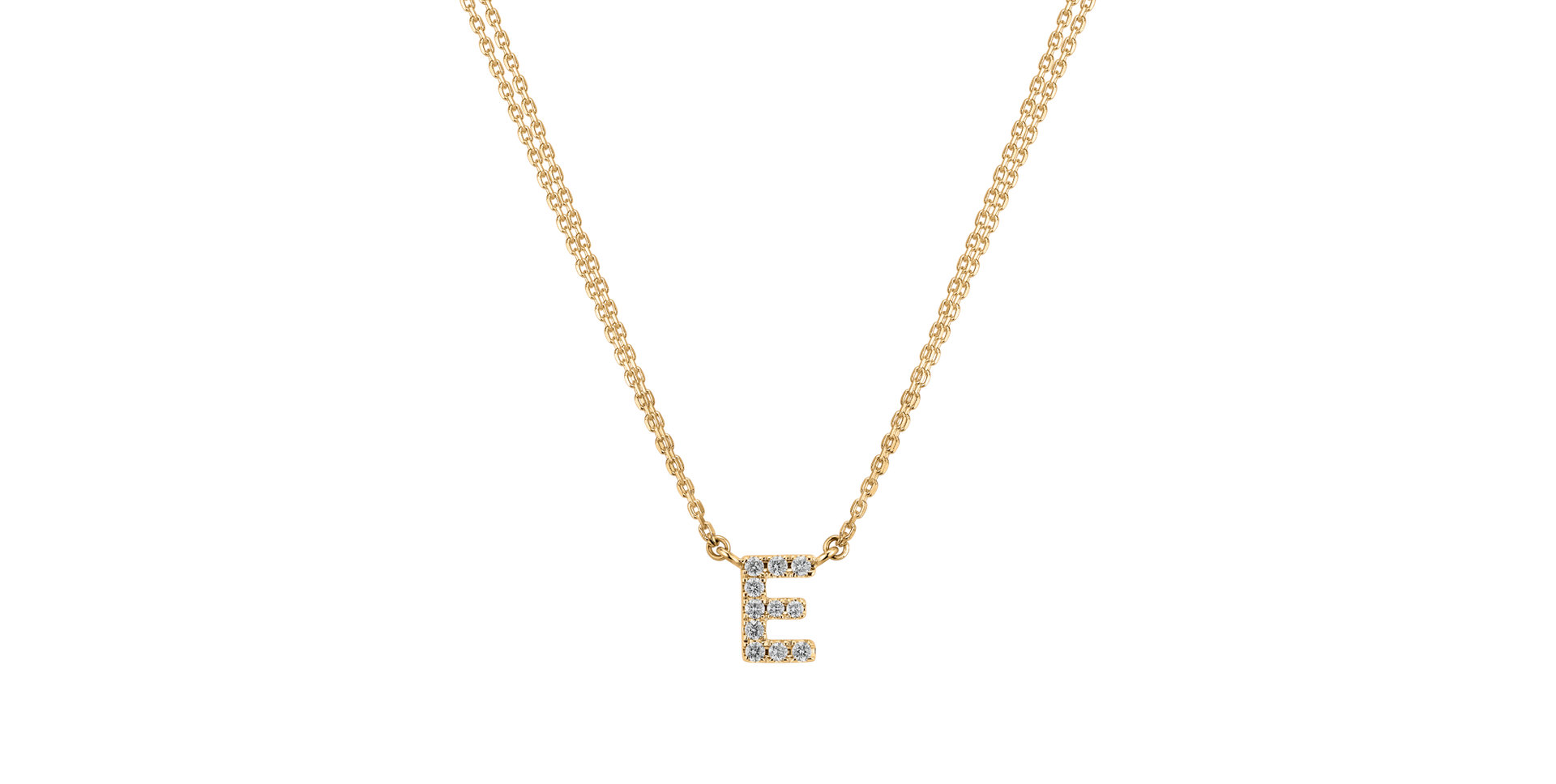 14ct yellow gold diamond necklace Diamond necklace Luxury Clam