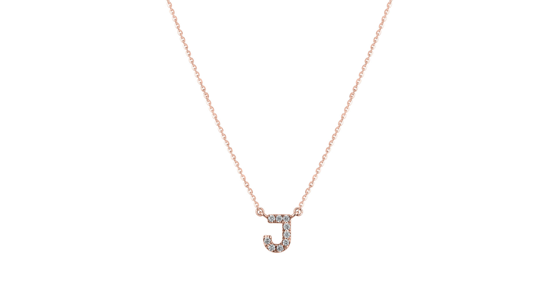 Diamond necklace Shiny Alphabet