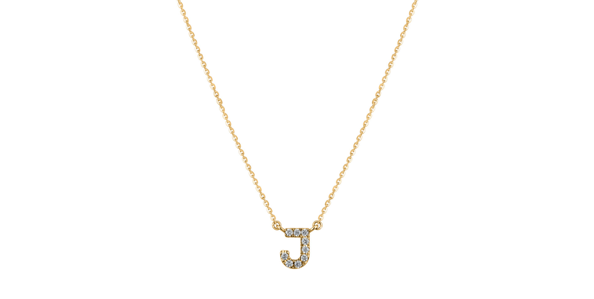 Diamond necklace Shiny Alphabet