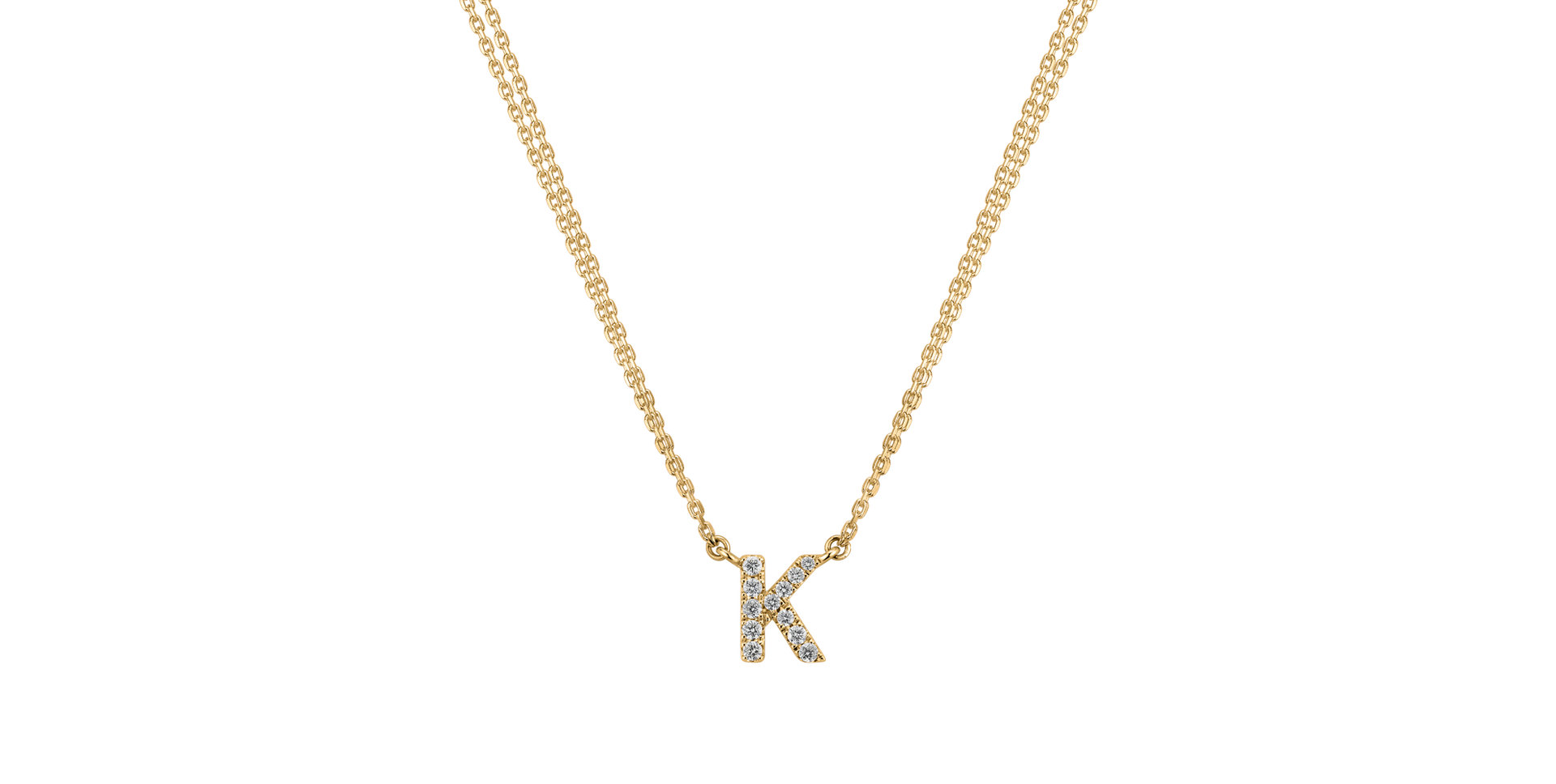 14ct yellow gold diamond necklace Diamond necklace Luxury Clam