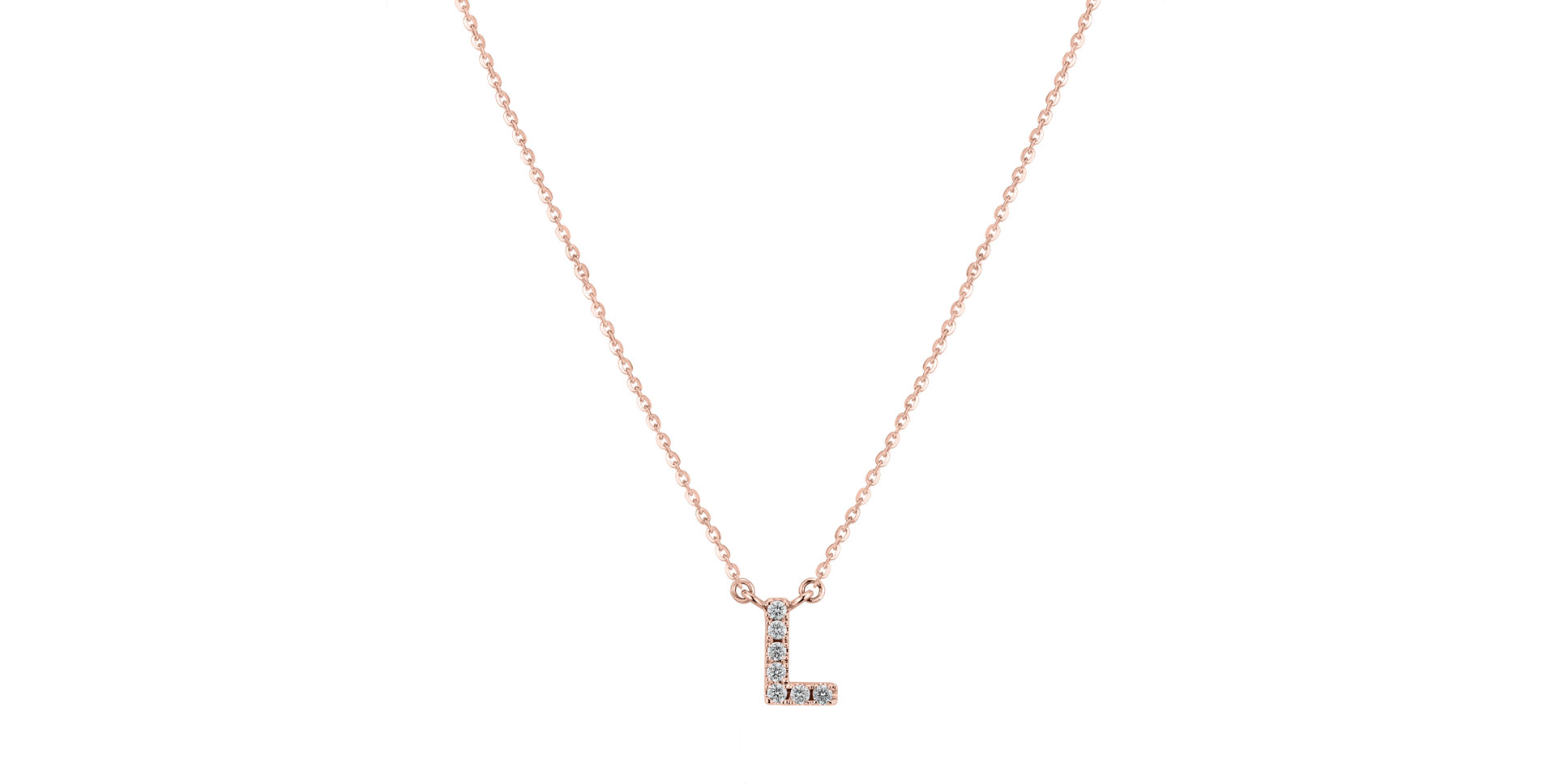 Diamond necklace Shiny Alphabet