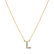 Diamond necklace Shiny Alphabet4