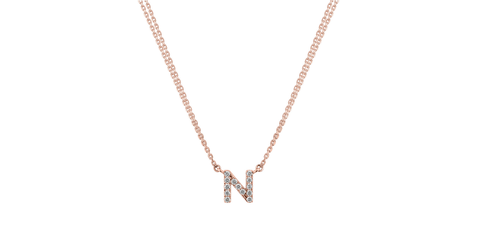 14ct rose gold diamond necklace Diamond necklace Luxury Clam