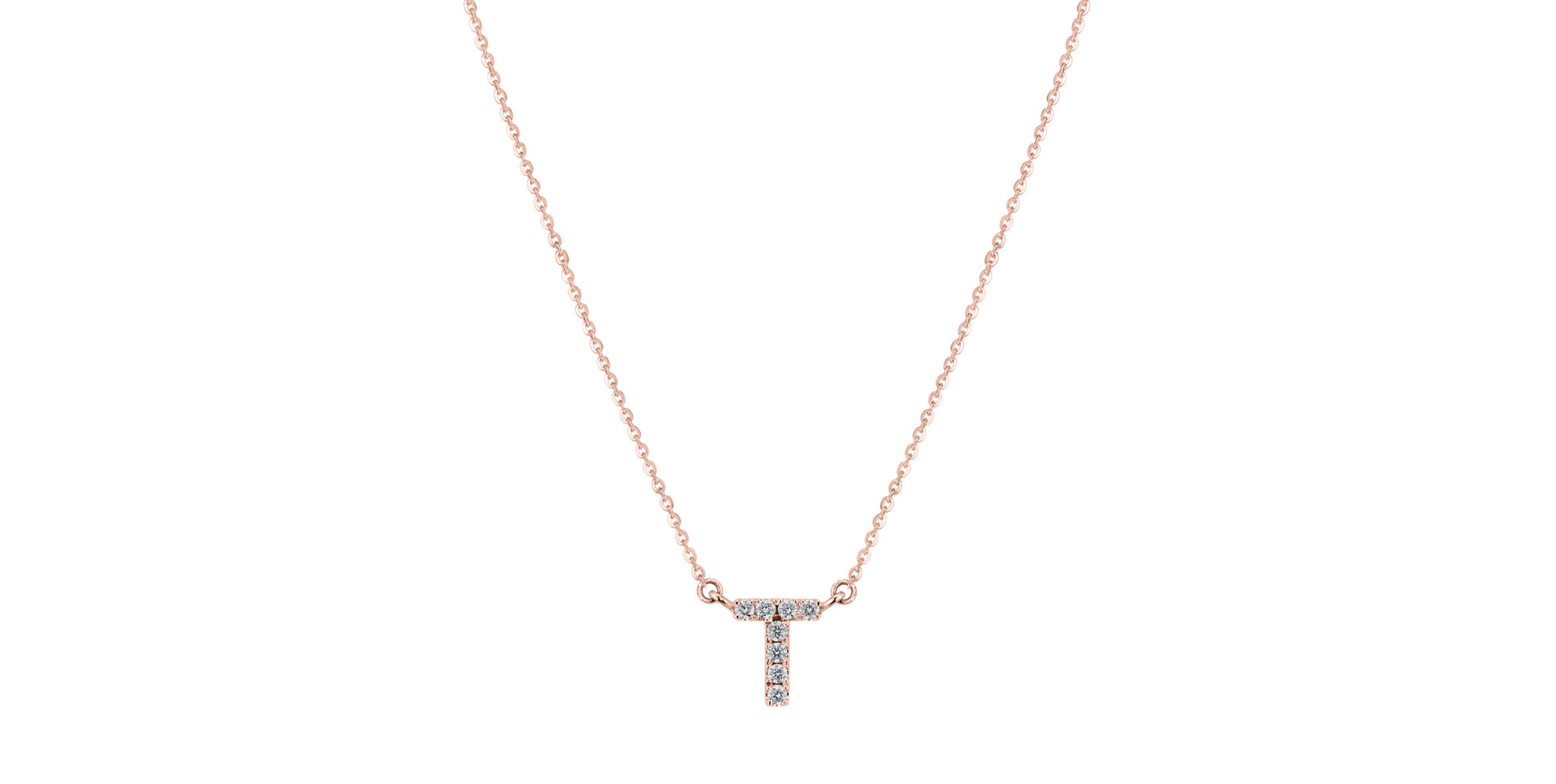 Diamond necklace Shiny Alphabet