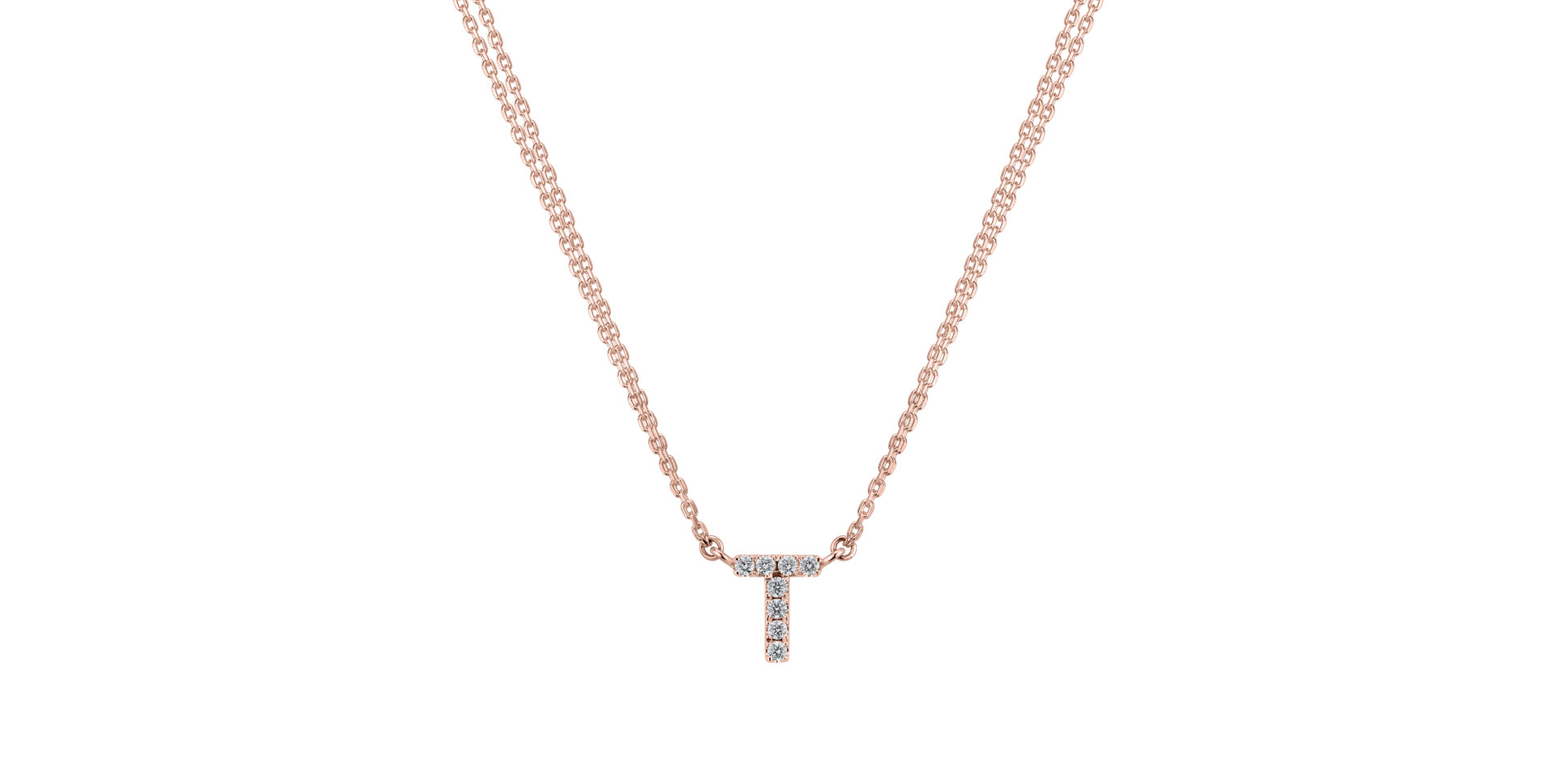 14ct rose gold diamond necklace Diamond necklace Luxury Clam