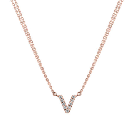 14ct rose gold diamond necklace Diamond necklace Luxury Clam