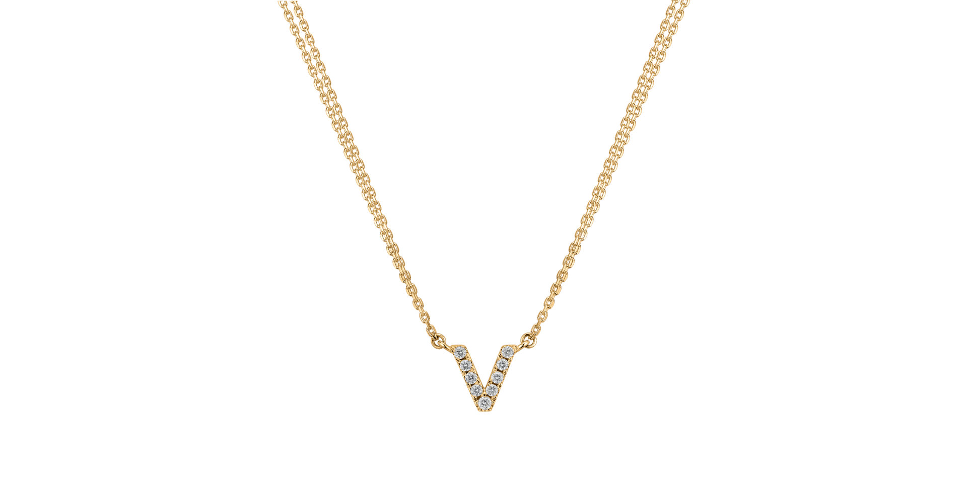 14ct yellow gold diamond necklace Diamond necklace Luxury Clam