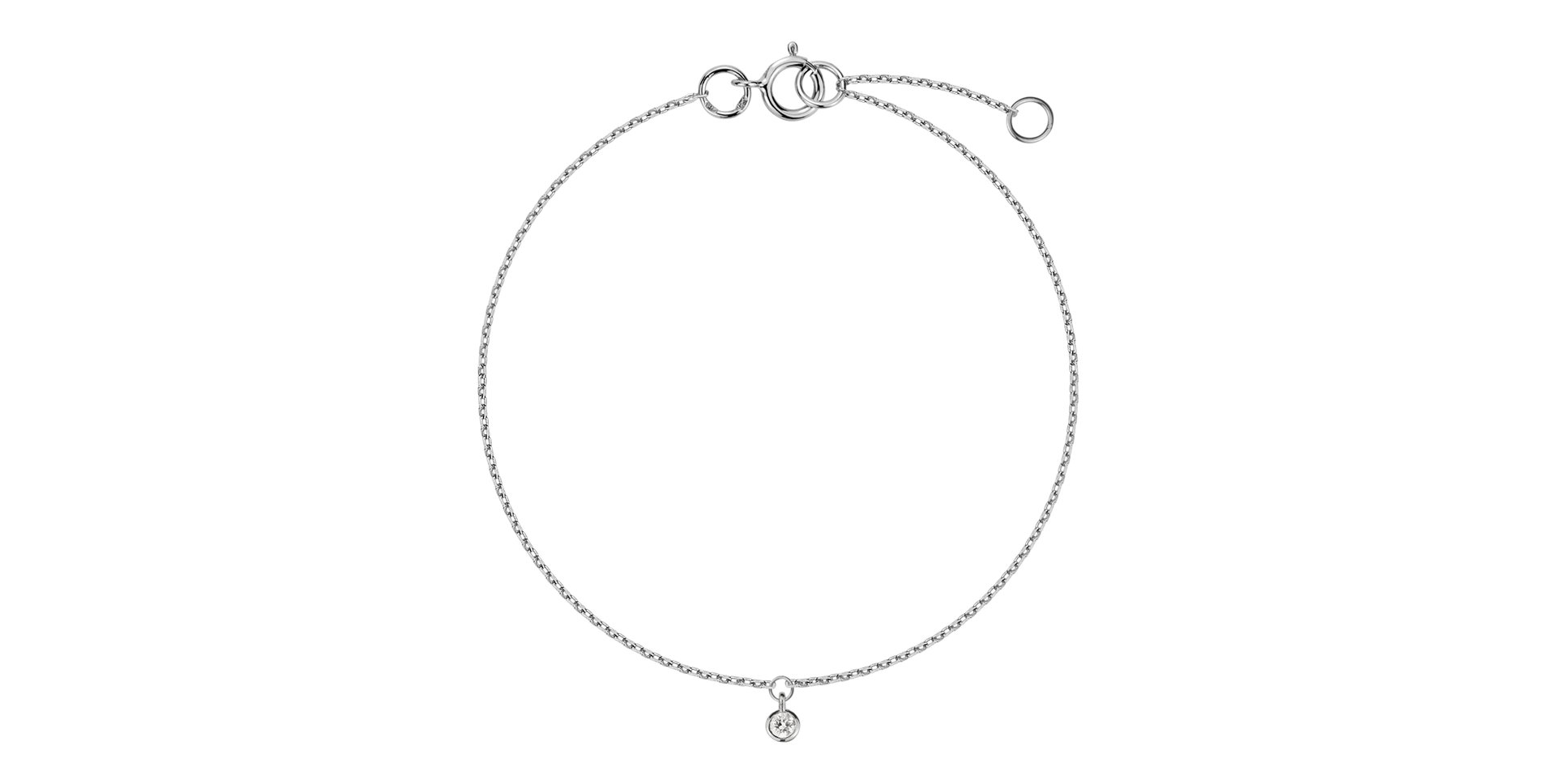 14ct white gold diamond bracelet Nanili