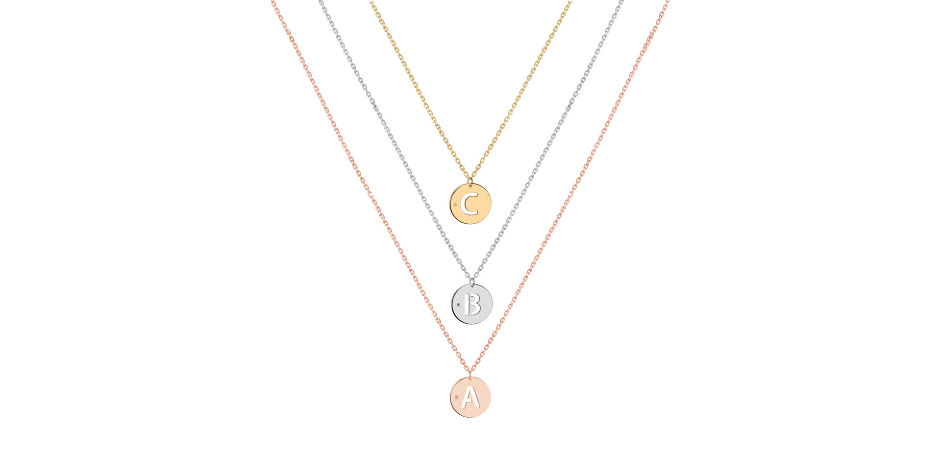 Diamond necklace Cut Coins A