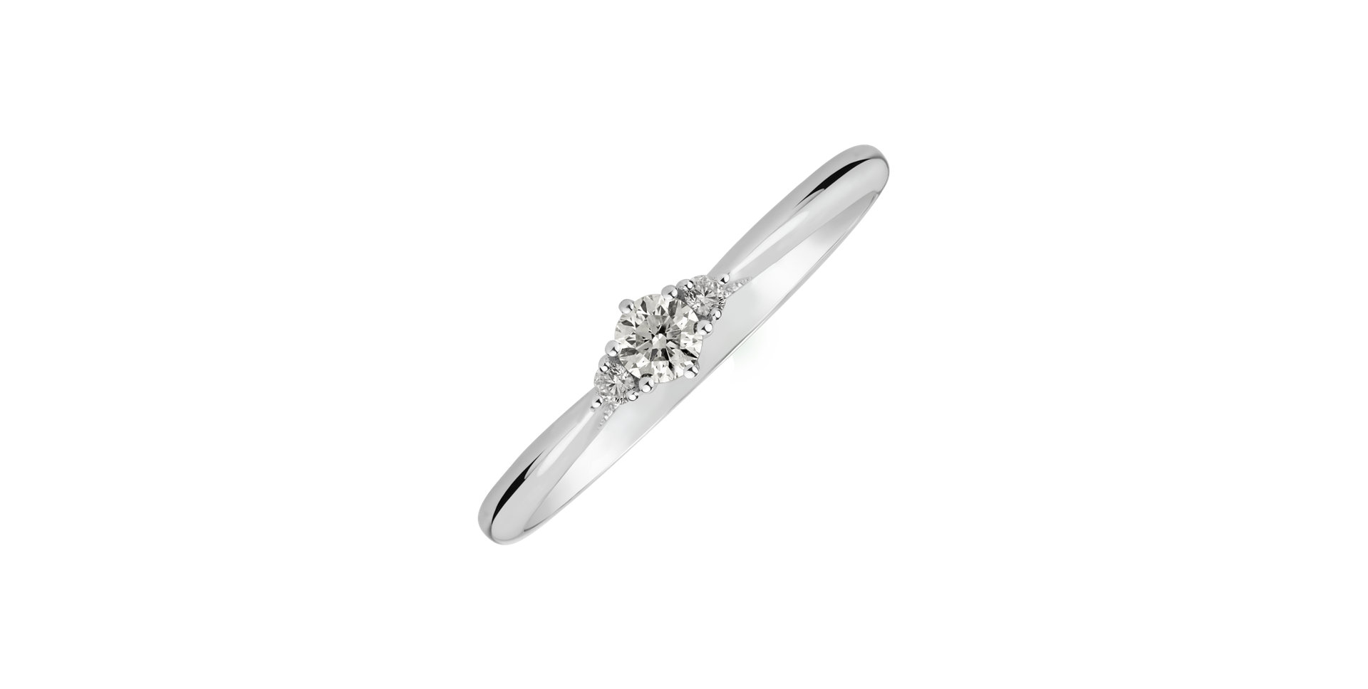 14ct white gold diamond ring Midnight Serenity