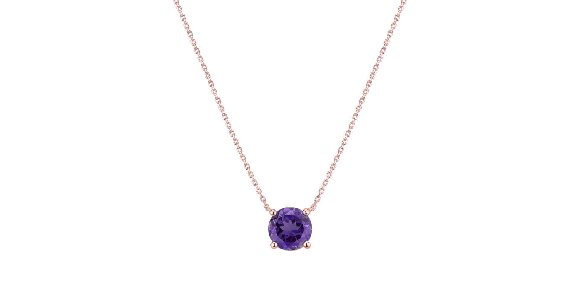Necklace with Amethyst Lucky Glance