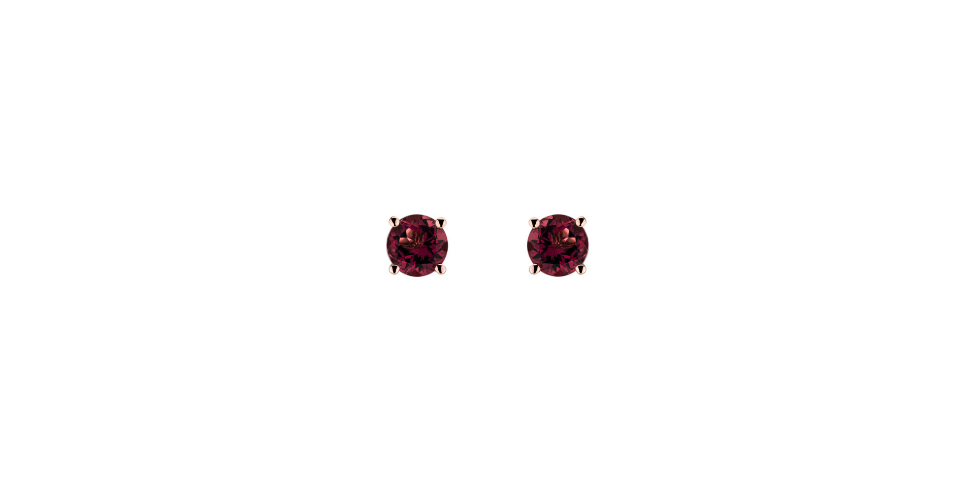 Earrings with Rhodolite Virginia Love