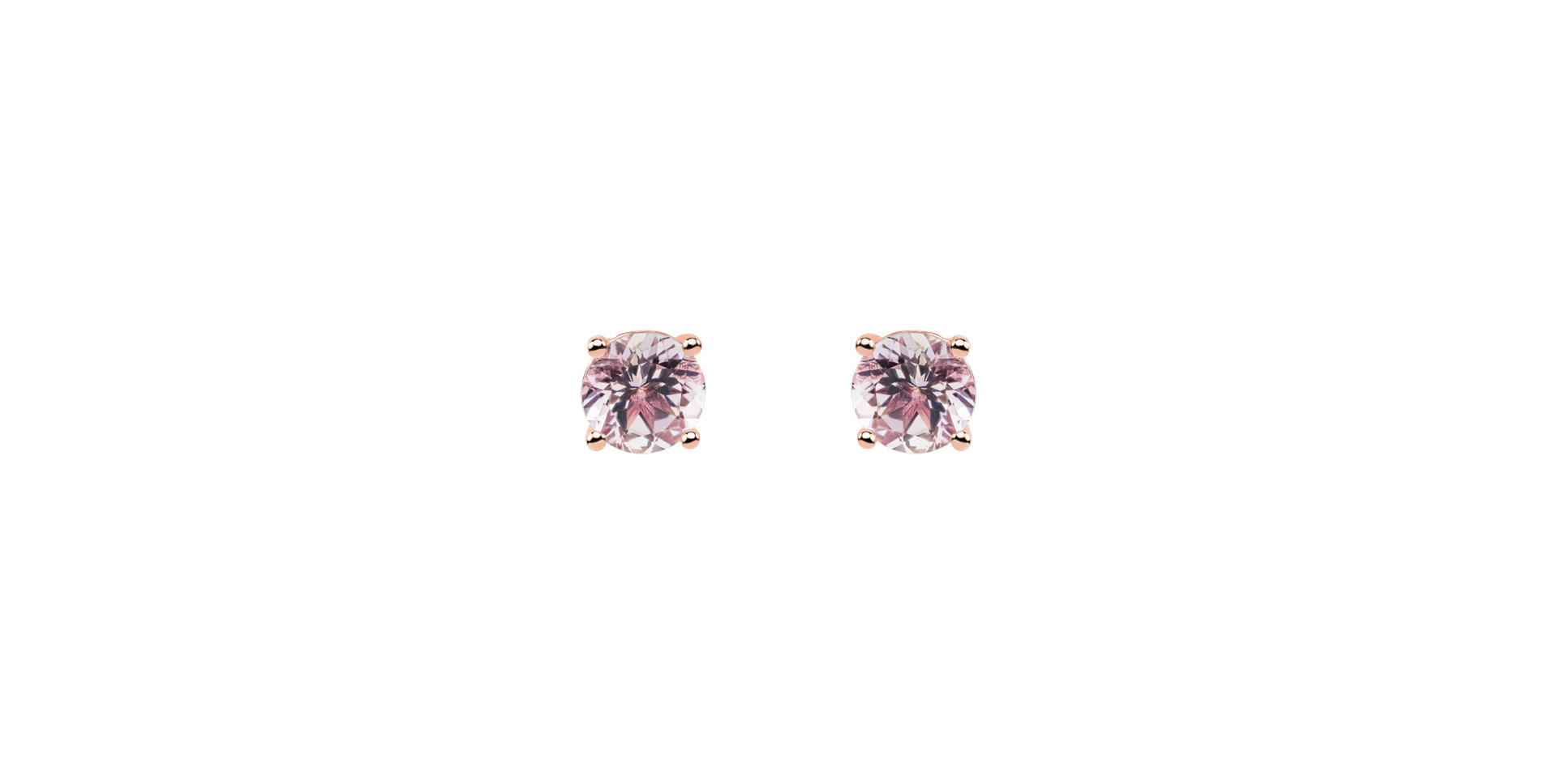 Earrings with Morganite Virginia Sparkle