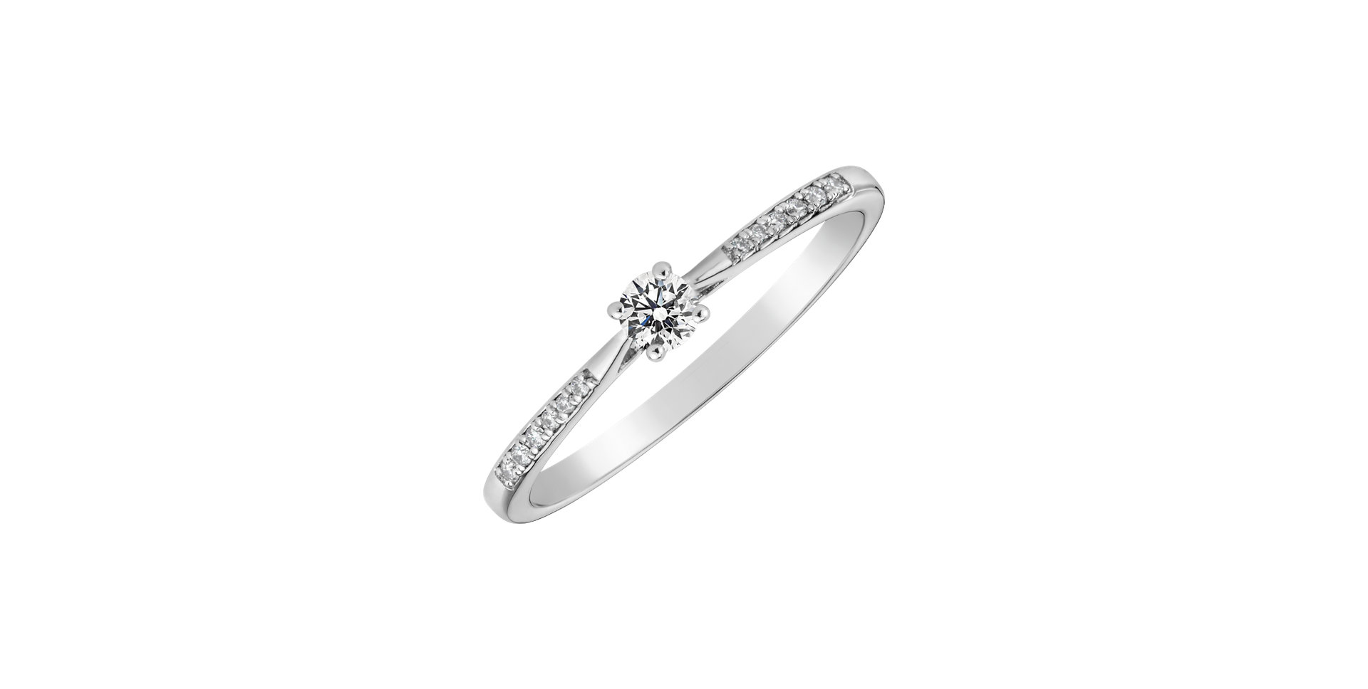 14ct white gold diamond ring Pure Love