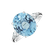 Diamond ring with Aquamarine Fiona4