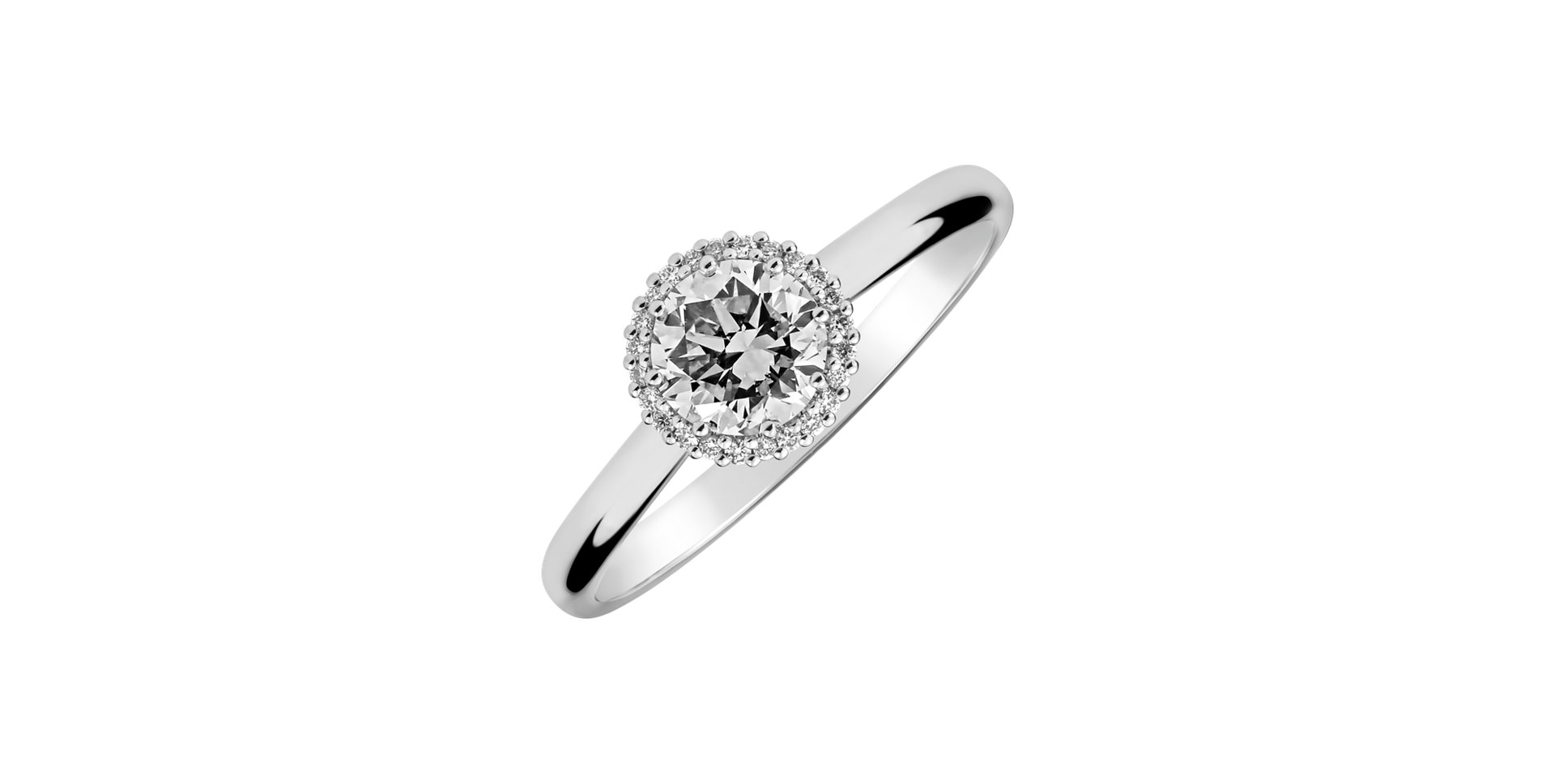 14ct white gold diamond ring Noble Allure