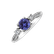 18ct white gold diamond ring with Tanzanite Cornelia3