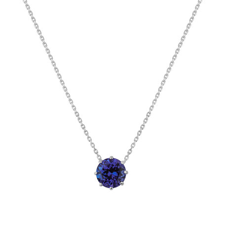14ct white gold necklace with Tanzanite Salander