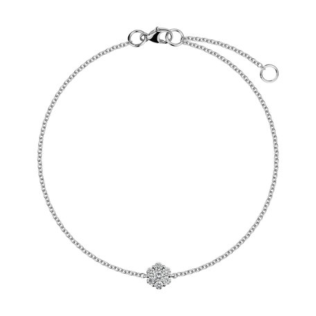14ct white gold diamond bracelet Evening Sky