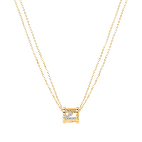 14ct yellow gold diamond necklace Different Way