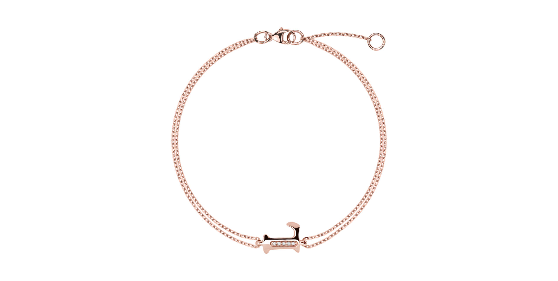Diamond bracelet Alluring Letter