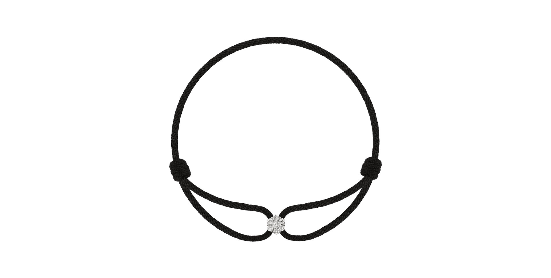 14ct white gold diamond bracelet Deep Snow