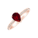 Ring with Garnet and diamonds Tearfall4