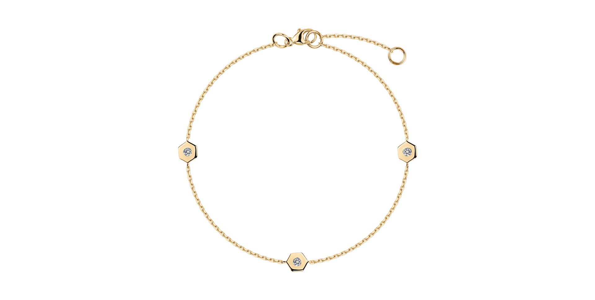 Diamond bracelet Hexagonal Brilliance