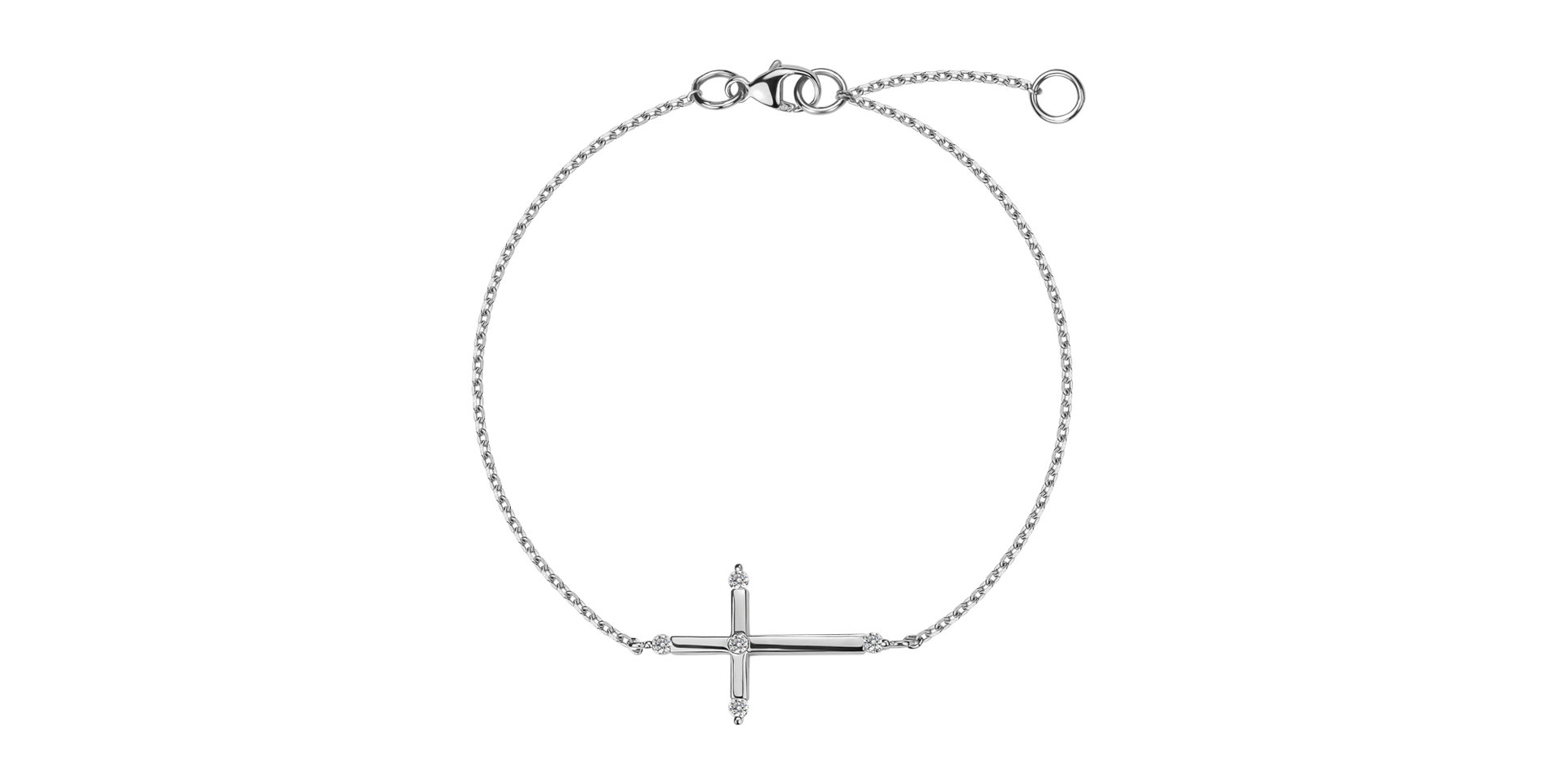 Diamond bracelet Holy Cross