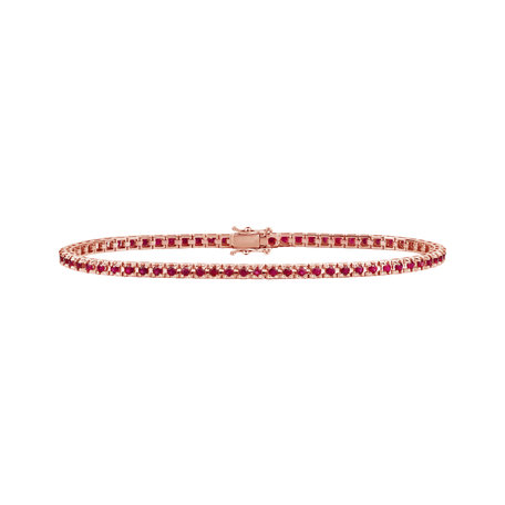 18ct rose gold bracelet with Ruby Nilani