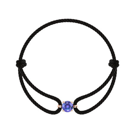 14ct rose gold bracelet with Tanzanite Delilah