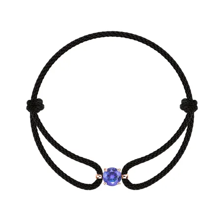 14ct rose gold bracelet with Tanzanite Delilah