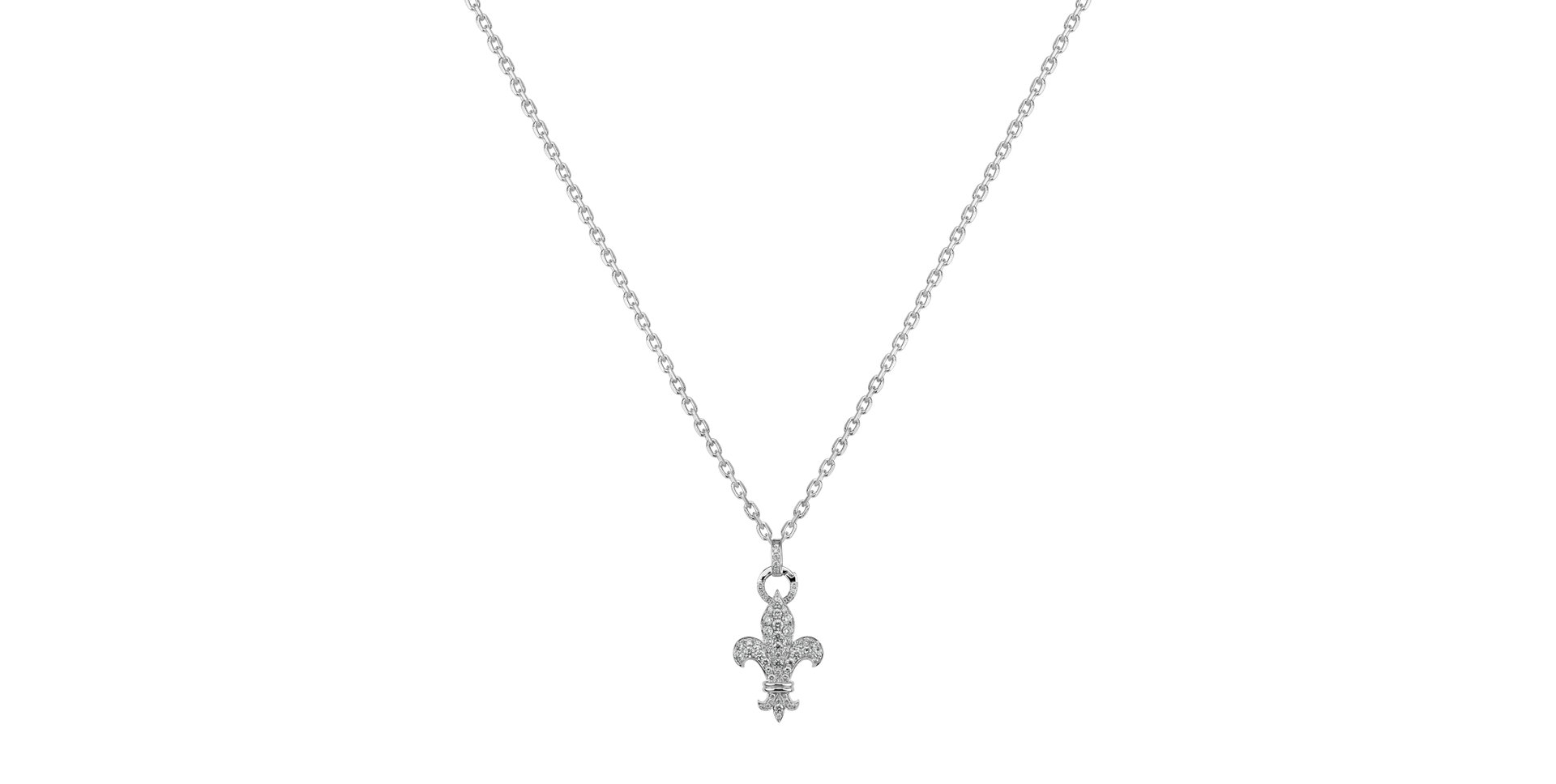 18ct white gold diamond pendant Clayburg