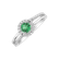 Diamond ring with Emerald Vangeli4