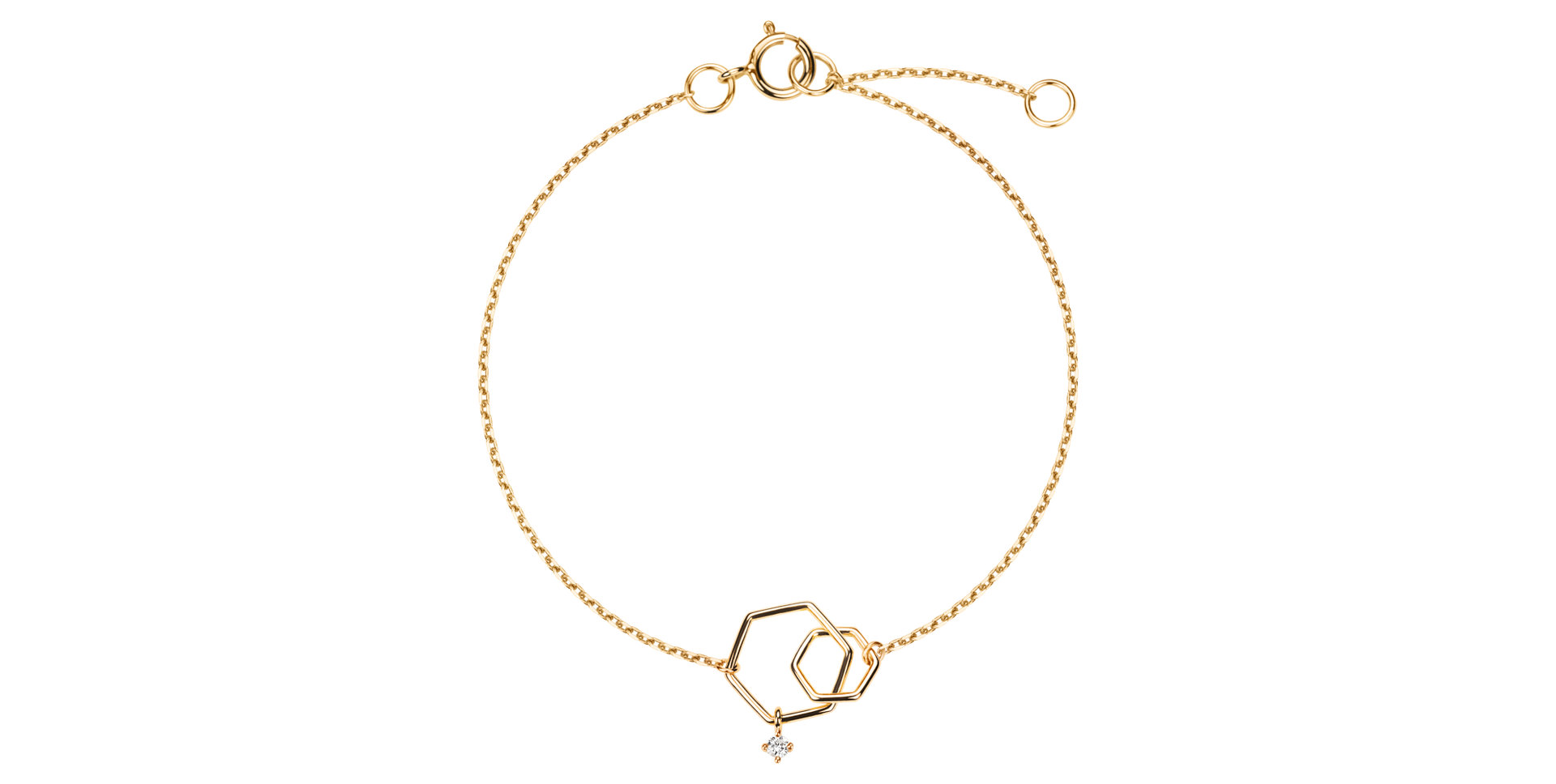 Diamond bracelet Hexagon Elegance